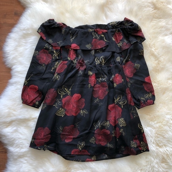 Cupcakes & Cashmere Boden Ruffle Dress Rose Print - Picture 7 of 8